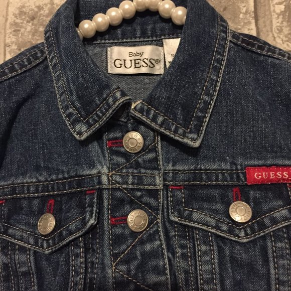 Baby Guess Jean Jacket Size 6-9 Months - Picture 3 of 6